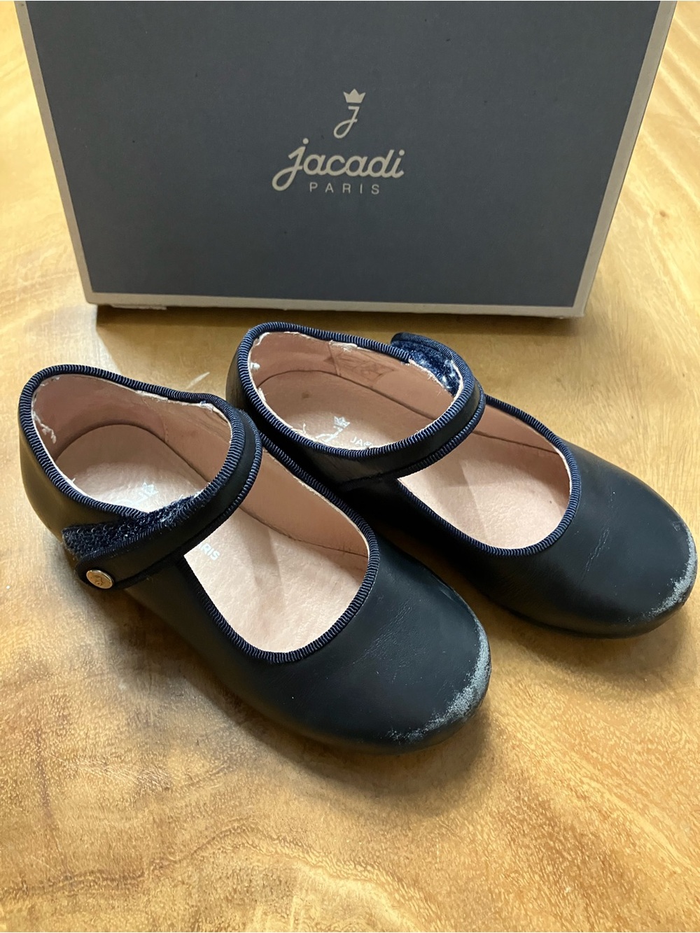 Jacadi Navy Mary Jane Shoes (24)